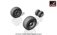 AR AW32501b   1/32 Panavia «Tornado» wheels, w/ tires type 2 (attach4 17283)